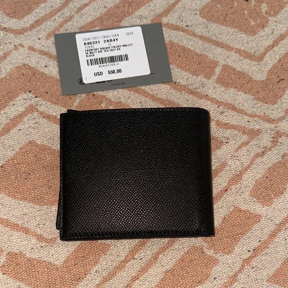 Balenciaga Black and Gold Passport Cover
